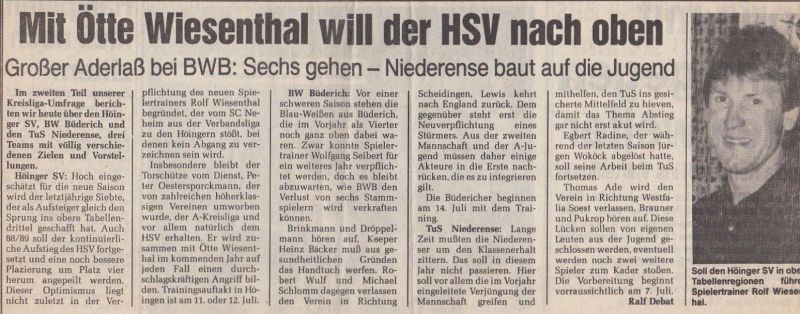 1988-Zeitung-1.-Mannschaft-Saisonvorbericht