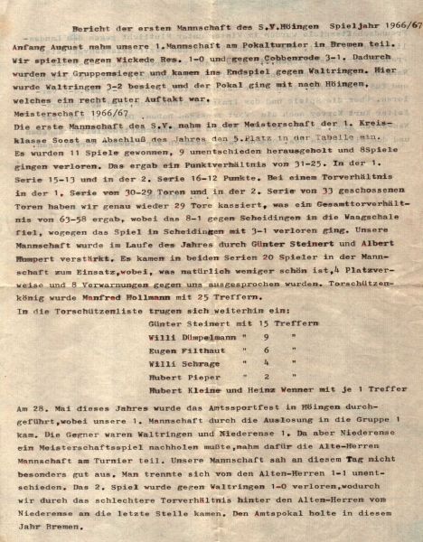 1966-1967-Bericht-1.-Mannschaft