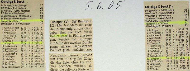 2005-Abschlusstabelle