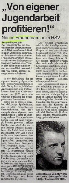 1998-Neue-Frauenmannschaft-Zeitungsbericht