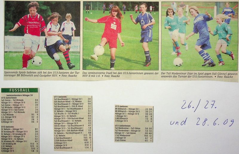 2009-Sommerturnier-Ergebnisse