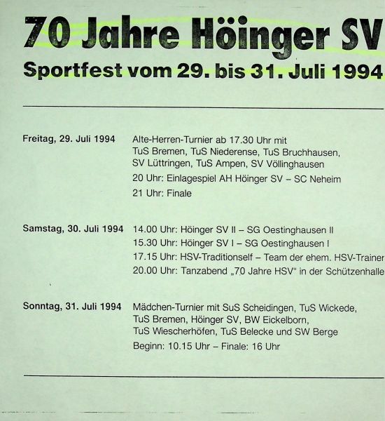 1994-70-jaehriges-Jubilaeum-Programm