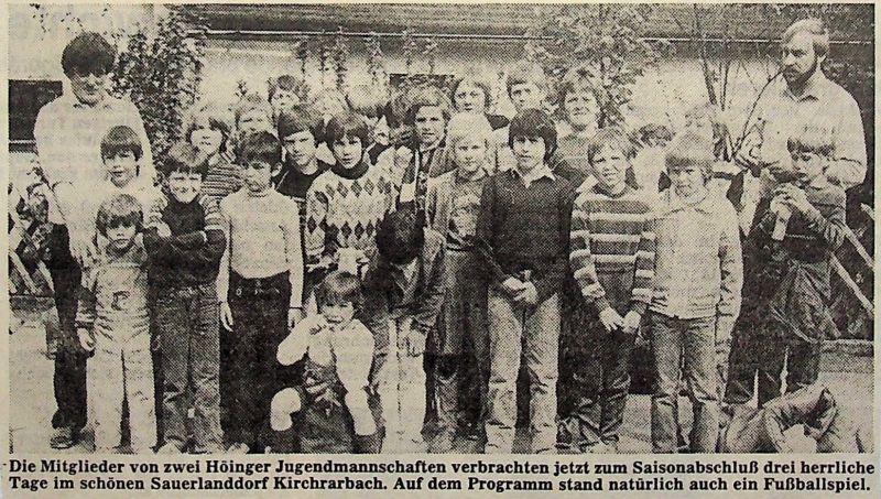 1984-Ausflug-E-und-D-Jugend-nach-Kirchrarbach-Foto
