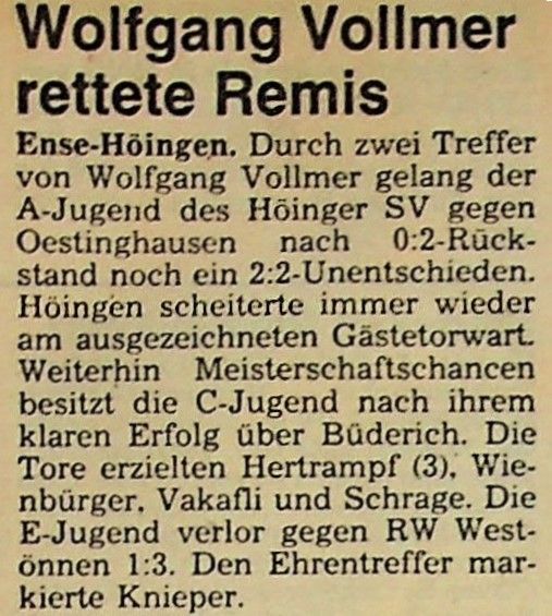 1985-Jugendergebnisse