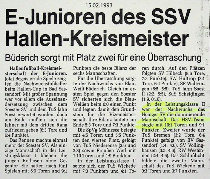 1993-E-Jugend-Kreishallenmeister