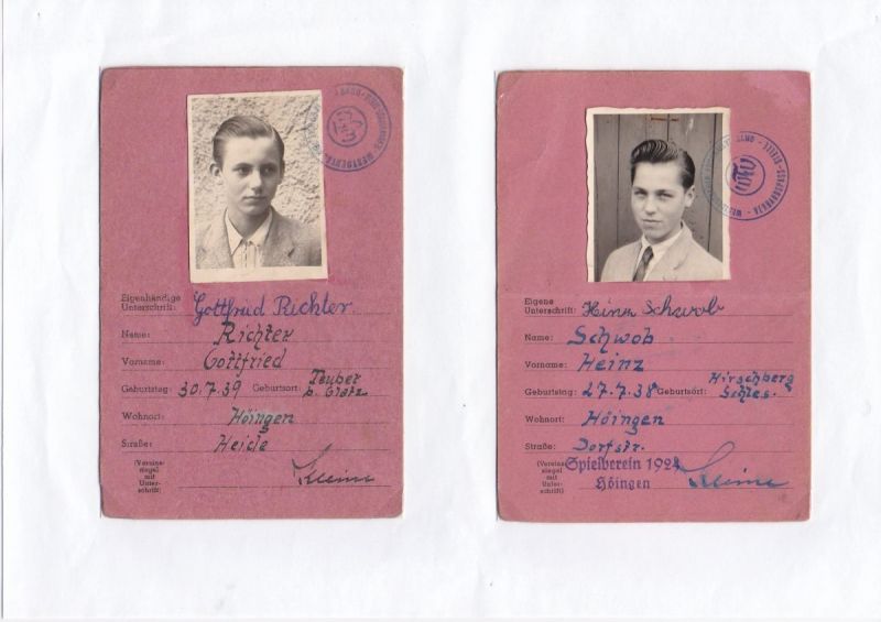 Spielerpass-Gottfried-Richter-und-Heinz-Schwob