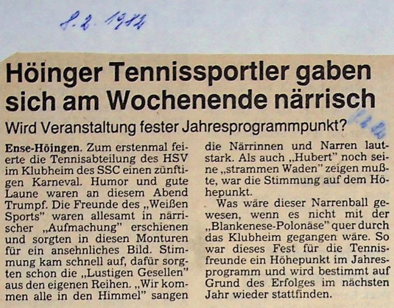 1982-Tennis-feiert-Karneval