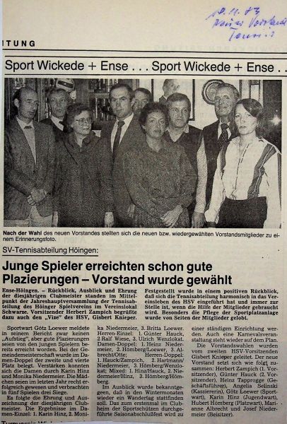 1983-Jahreshauptversammlung