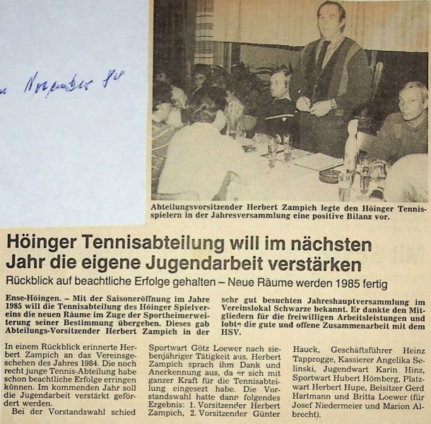 1984-Jahreshauptversammlung