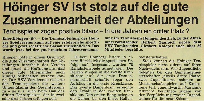 1987-Jahreshauptversammlung