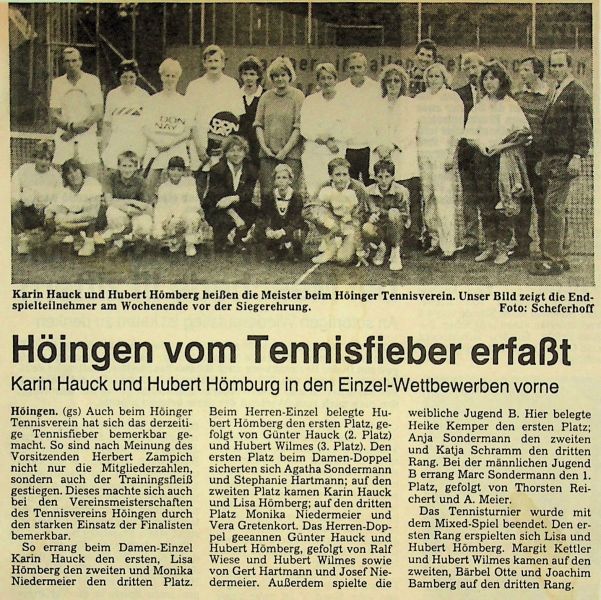 1987-Vereinsmeisterschaften