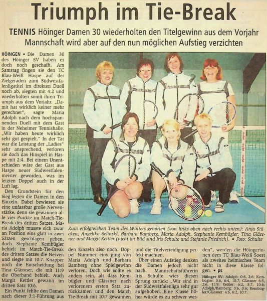 2009-Tennis-Damen-30-Meister-in-Suedwestfalenliga